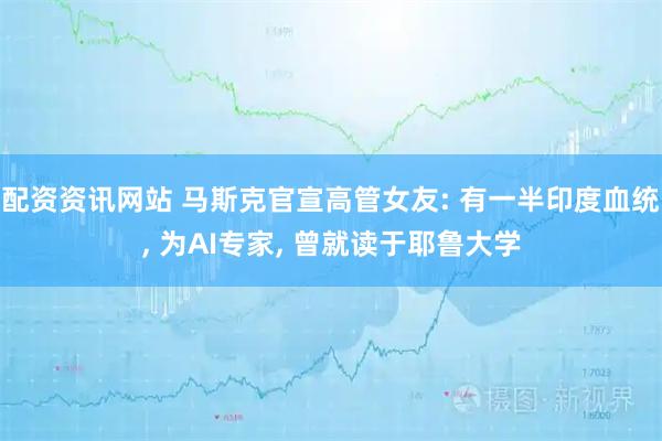 配资资讯网站 马斯克官宣高管女友: 有一半印度血统, 为AI专家, 曾就读于耶鲁大学